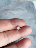 cz pave star piercing | starburst piercing | baguette spike star and pave flower piercings
