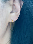 gold oval hoops